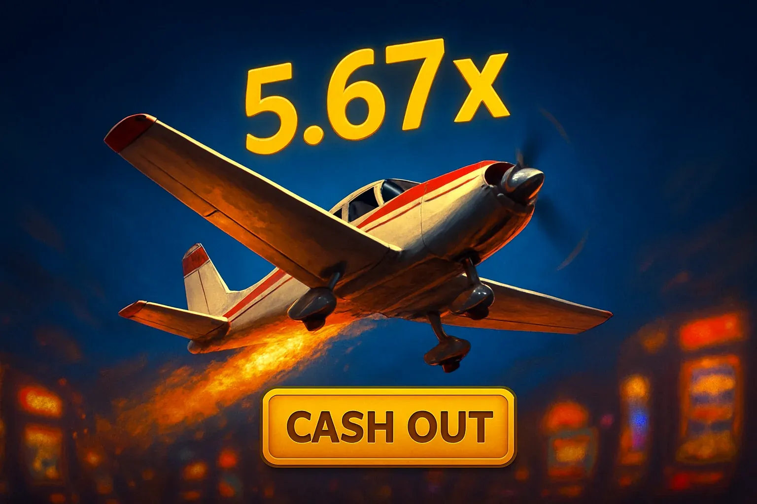 Small plane soaring upward with 5.67x multiplier in Philippine casino
